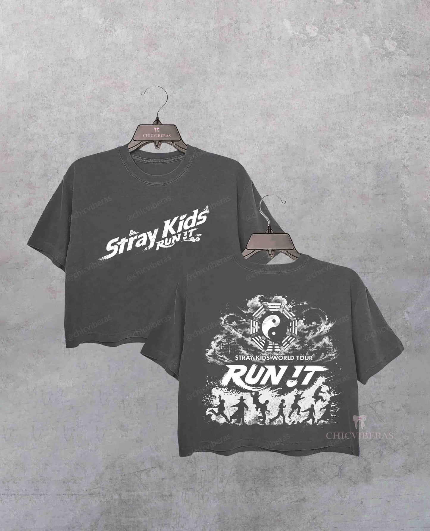 Stray Kids World Tour Run It Crop Shirt