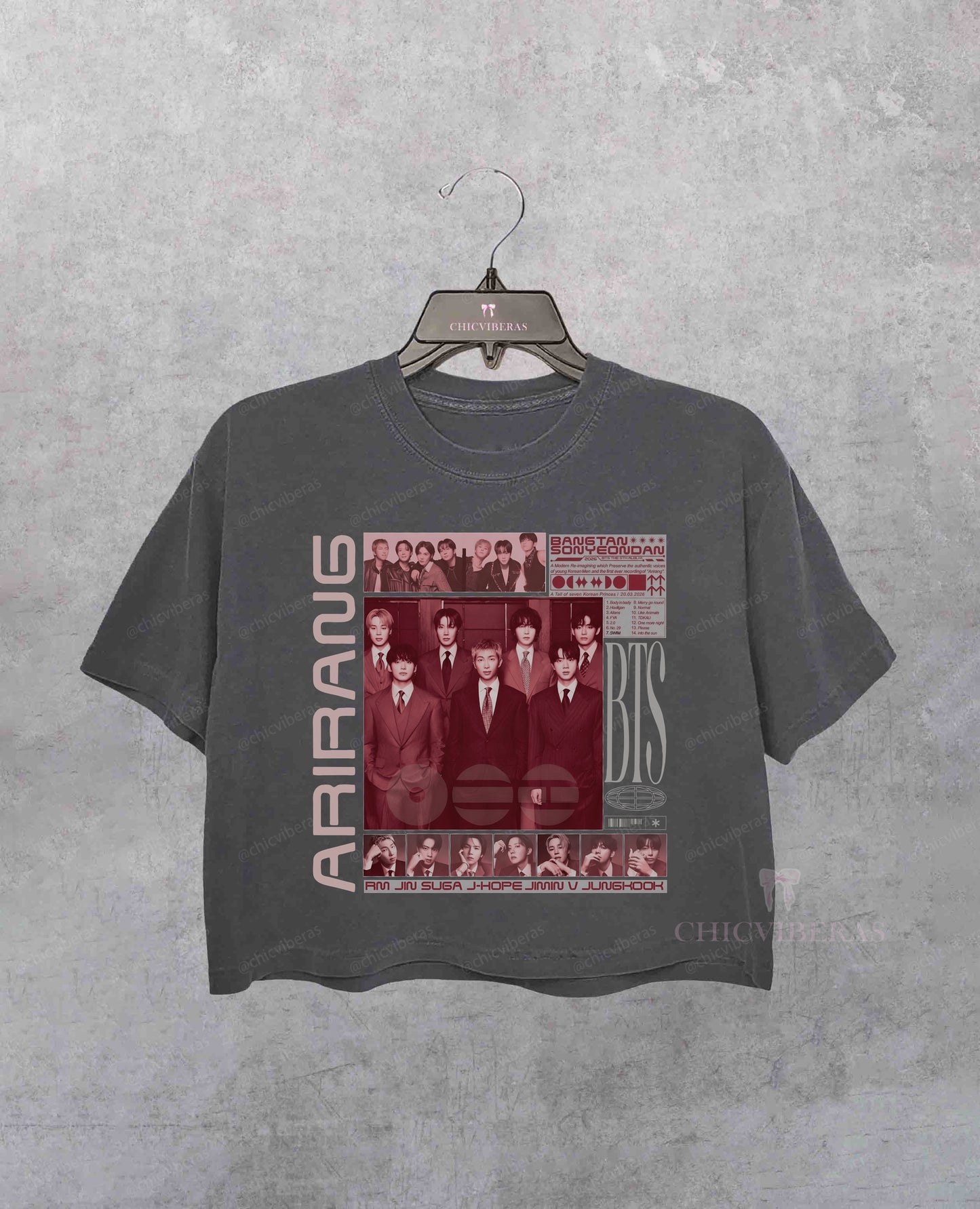 BTS Arirang Tour 2026 Crop Shirt