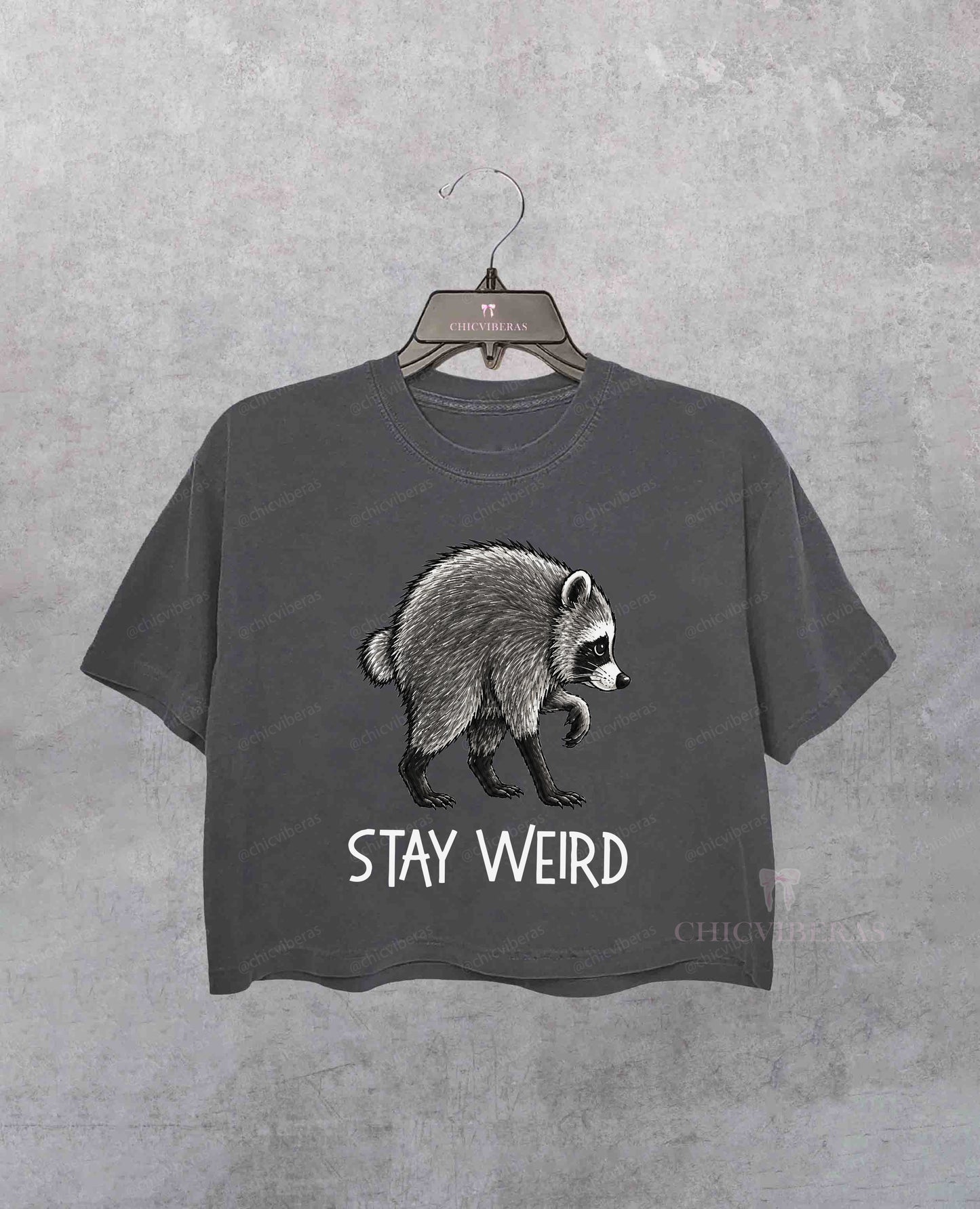 Jimothy Raccoon Seattle Short Spine Raccoon Crop Shirt