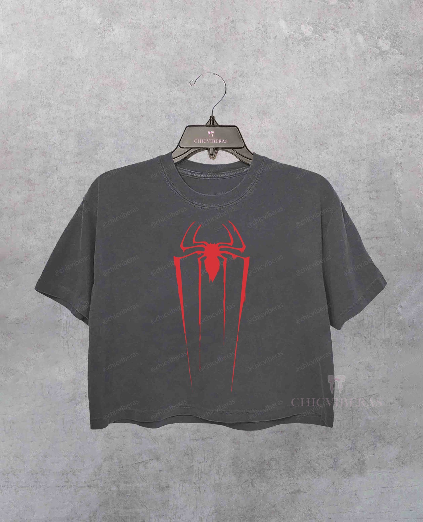 Vintage Spider Hero 90s Styles Crop Shirt