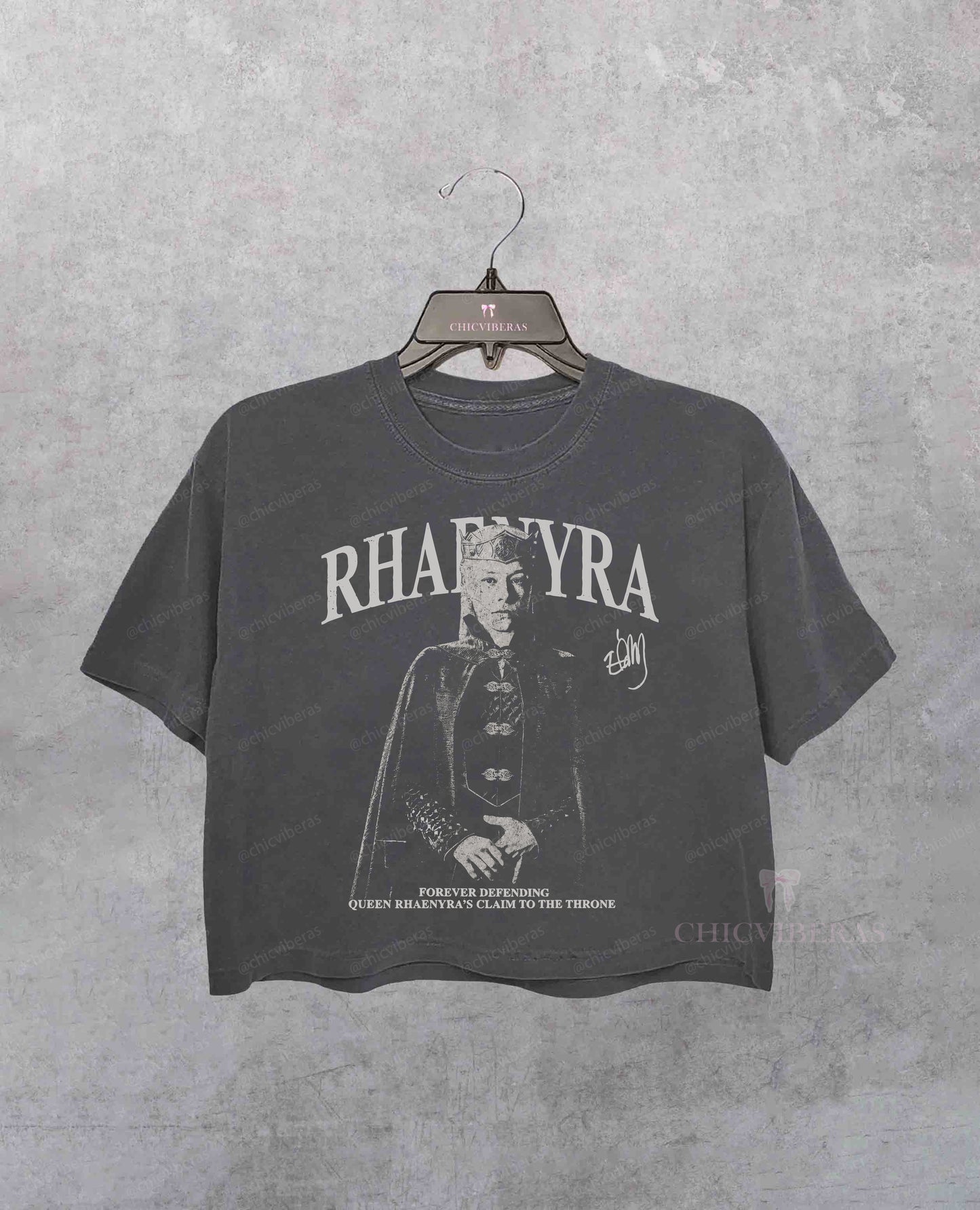 Rhaenyra Targaryen Dragon Vintage Crop Shirt
