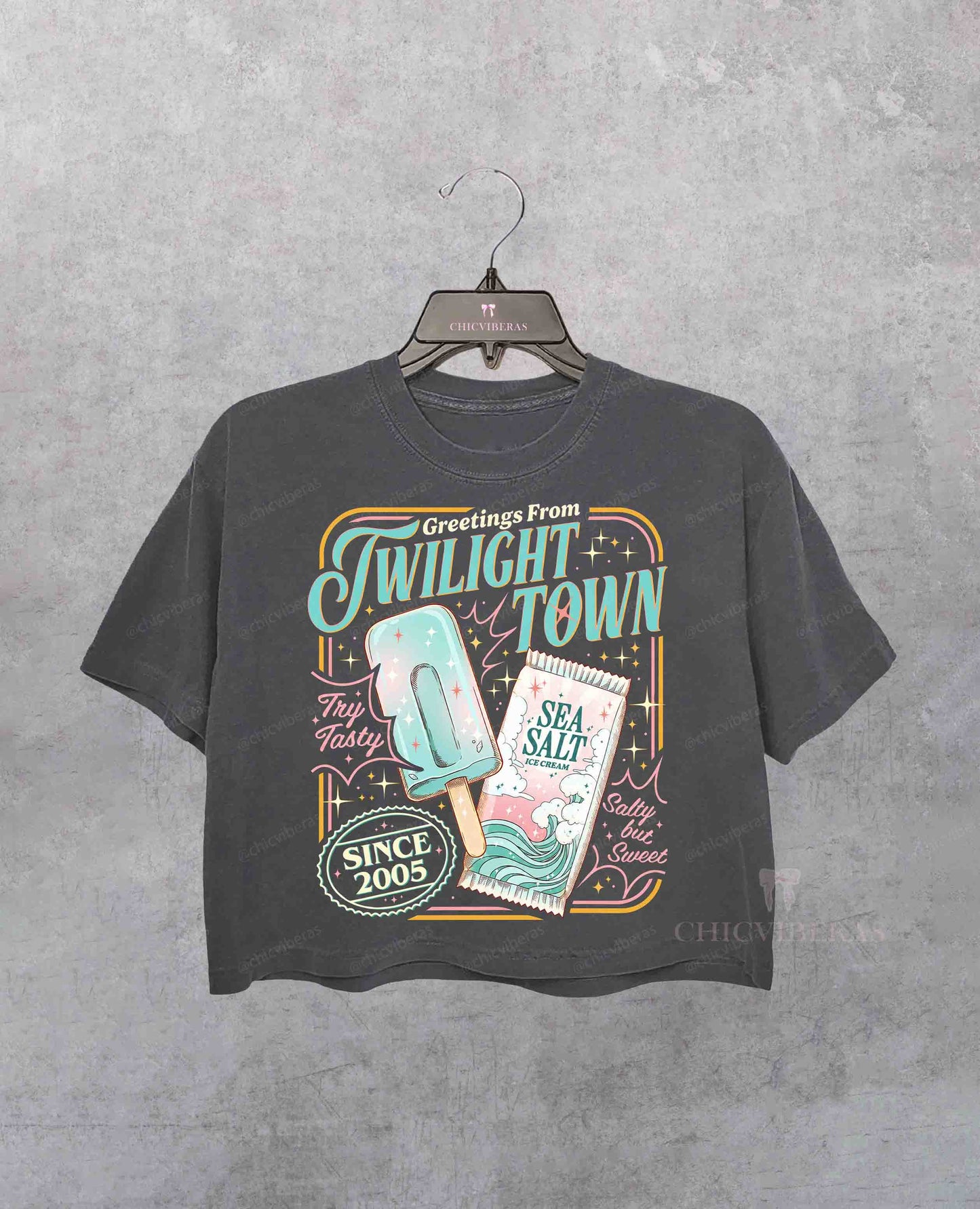 Sea Salt Ice Cream Kingdom Hearts Inspired Crop Shirt