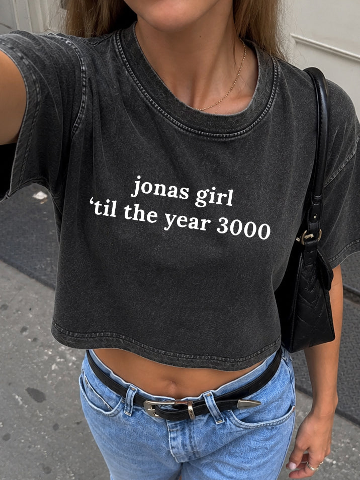 Jonas Girl Til Year 3000 Crop Shirt