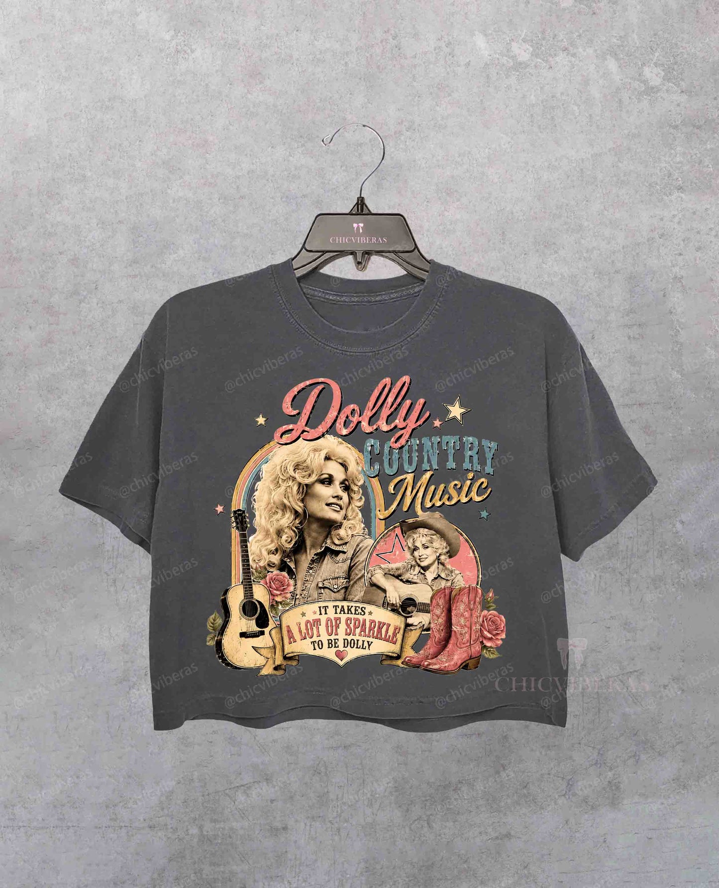 Dolly Parton Memorial RIP Crop Shirt