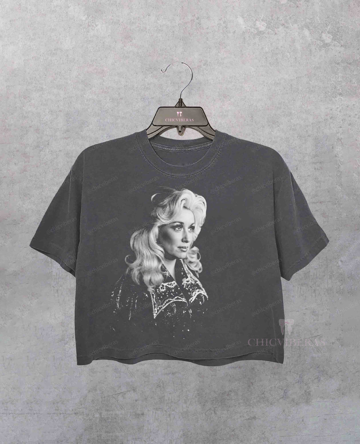 Vintage Dolly Parton Tribute Country Music Legend Crop Shirt
