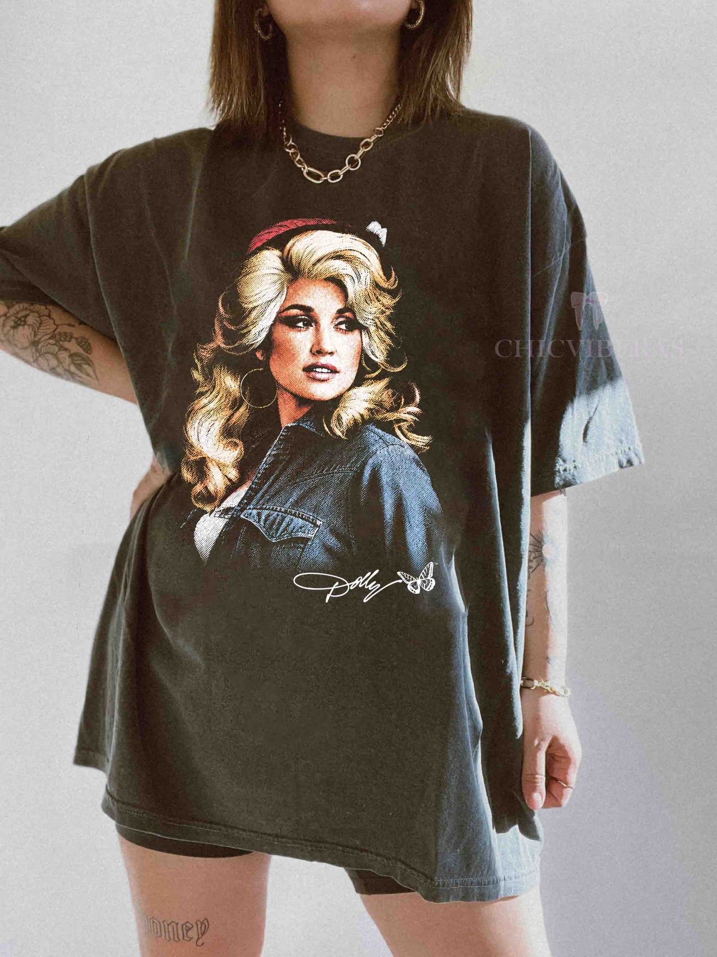 Dolly Parton Retro Country Music Memorial Tee