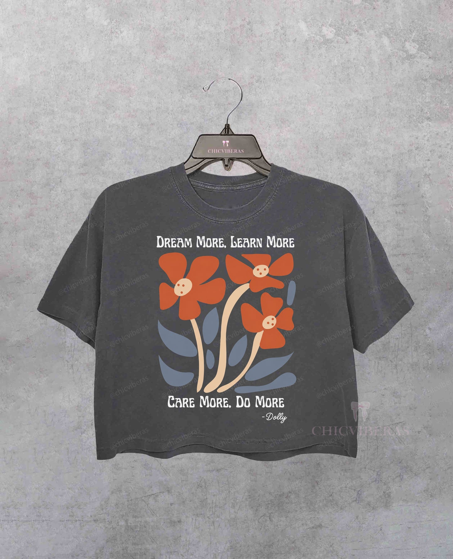 Dream More Do More Dolly Crop Shirt