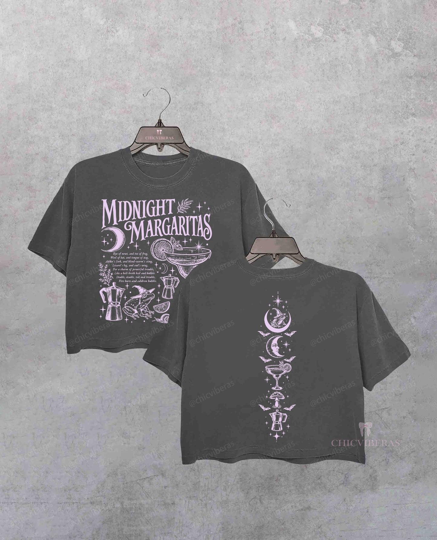 Midnight Margaritas Salt Rosemary Lavender Love Crop Shirt