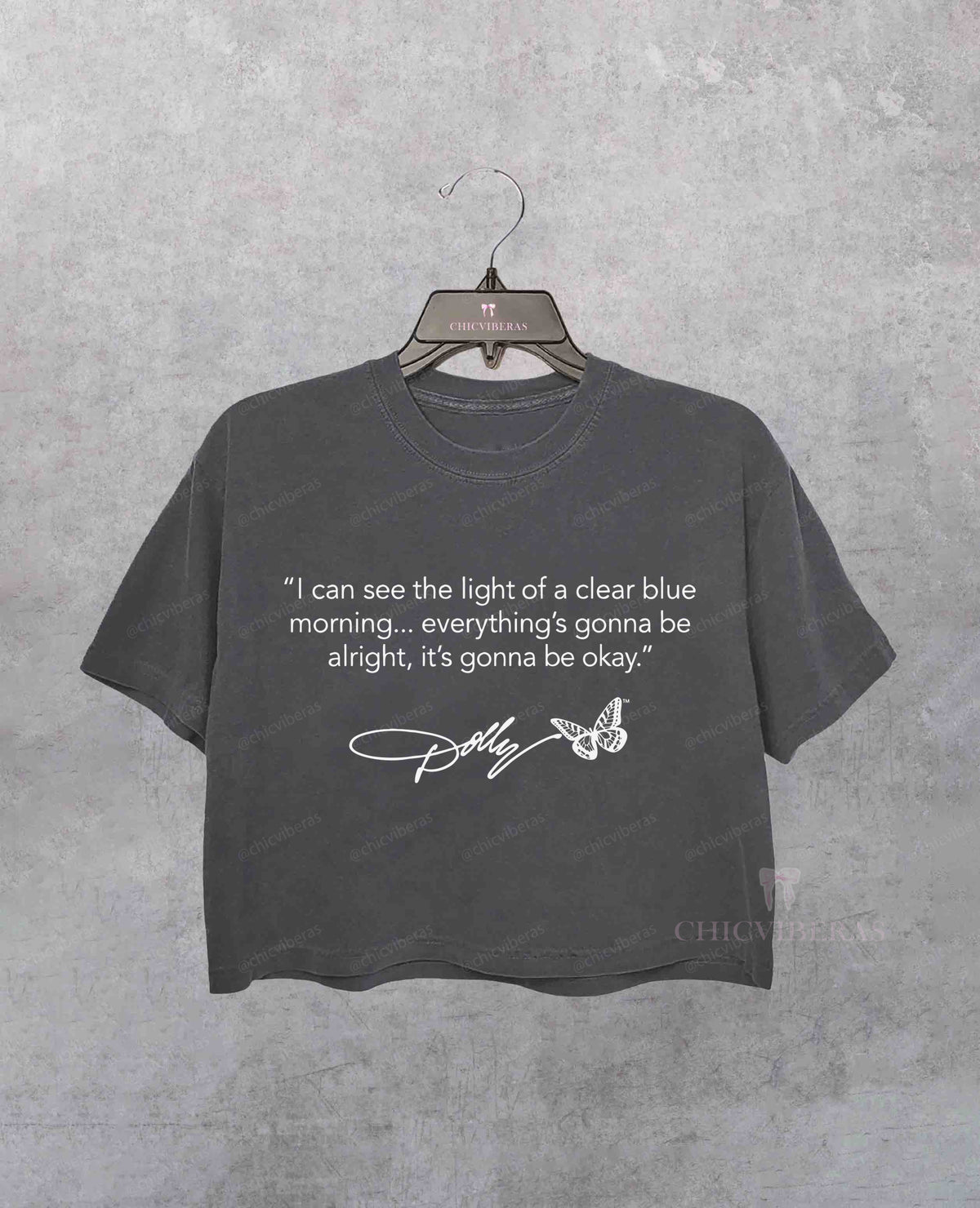 I Can See The Light... Dolly Parton Memorial Crop Shirt