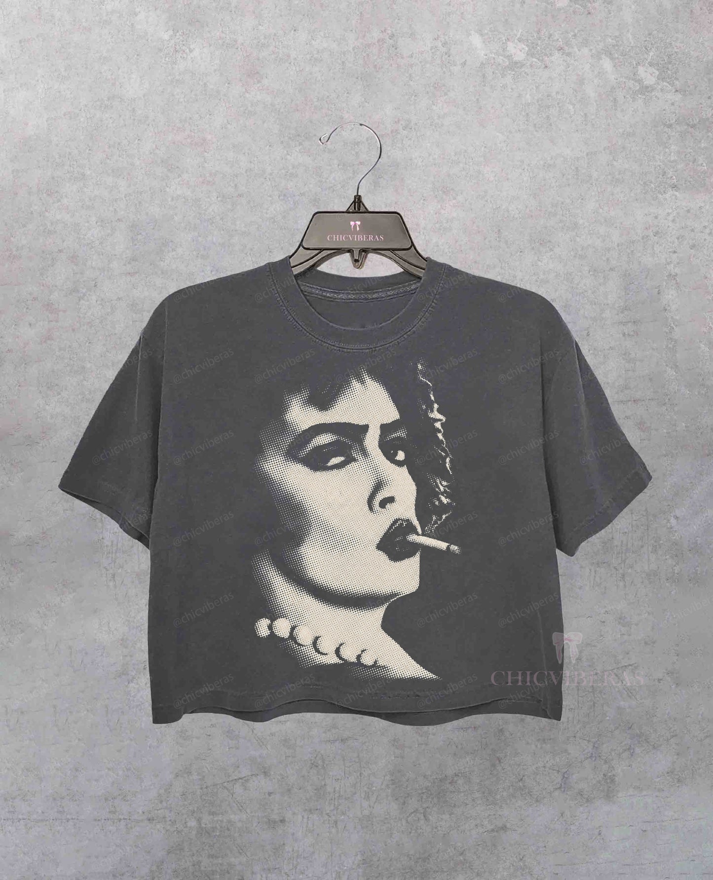 Rocky Horror Picture Show Frank-N-Furter Tim Curry MemorialCrop Shirt