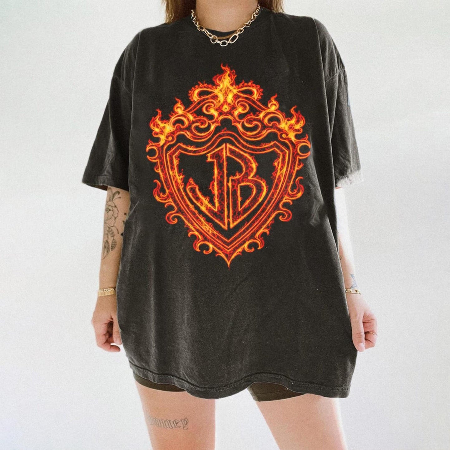 Burning Up Jonas Crop Tee