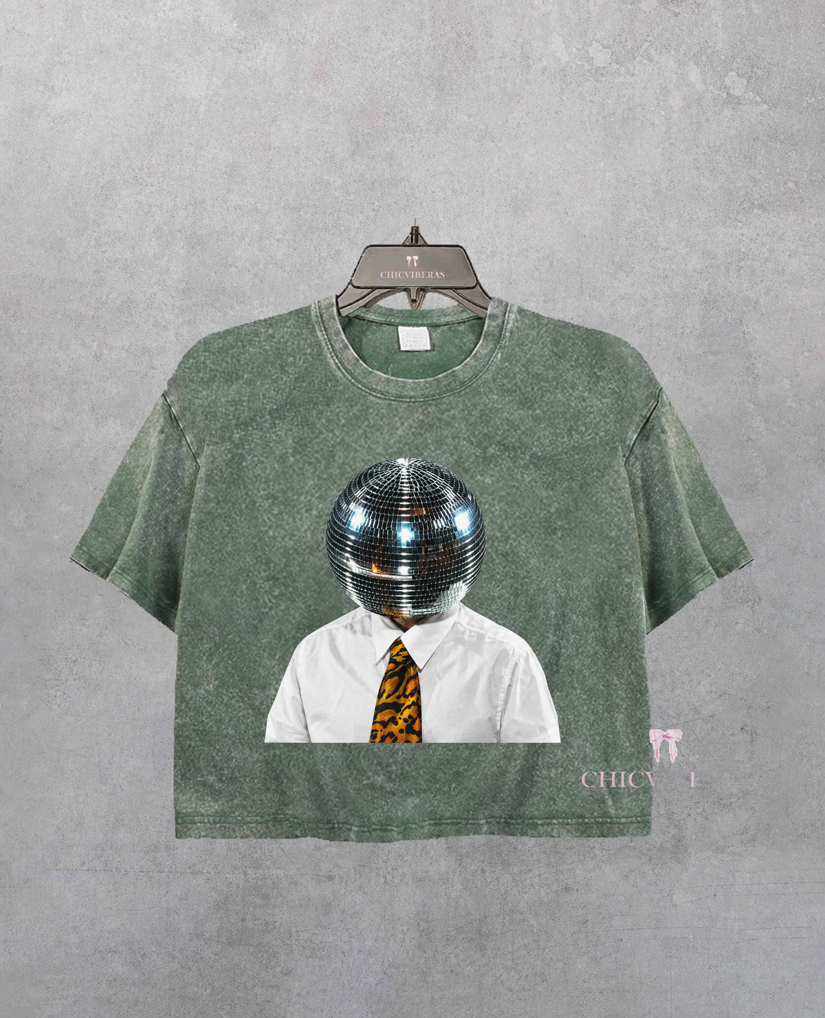 Disco Ball Head HS Together Together Tour Crop Shirt