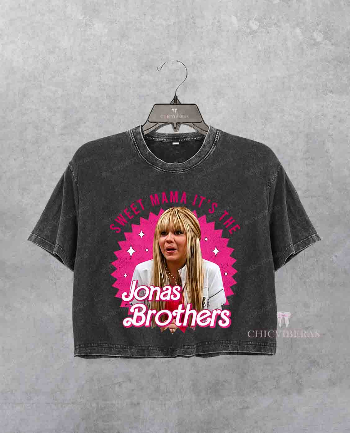 Sweet Mama It's The Jonas Brothers Burnin' Up Crop Shirt