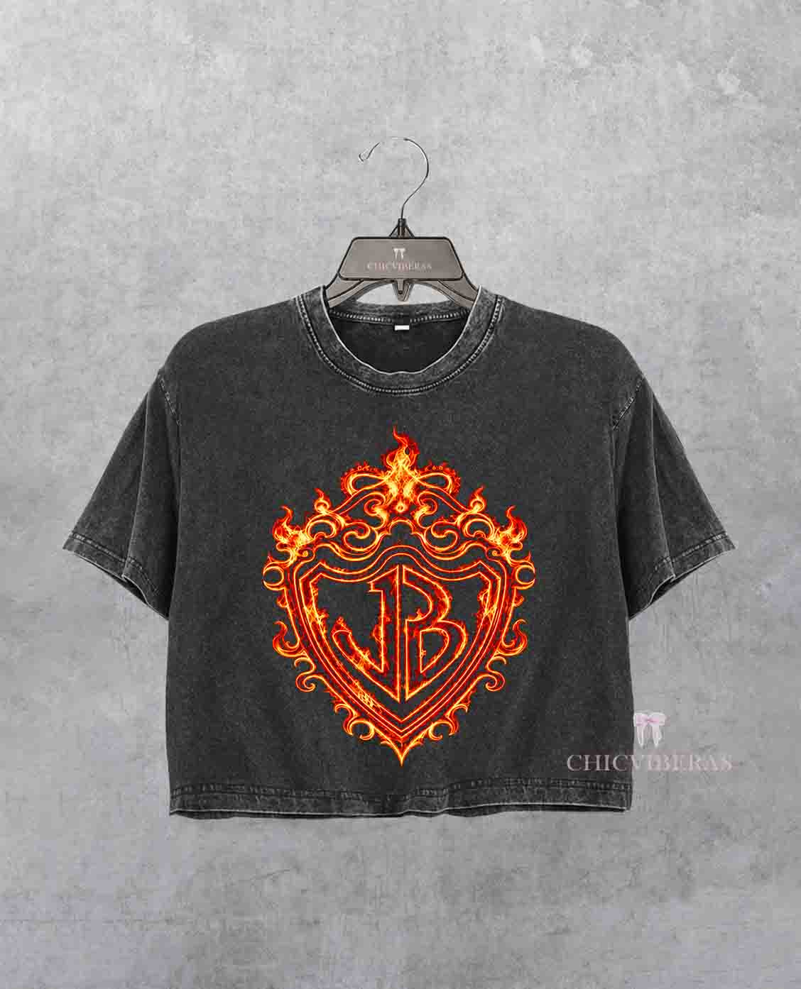 Burning Up Jonas Crop Shirt
