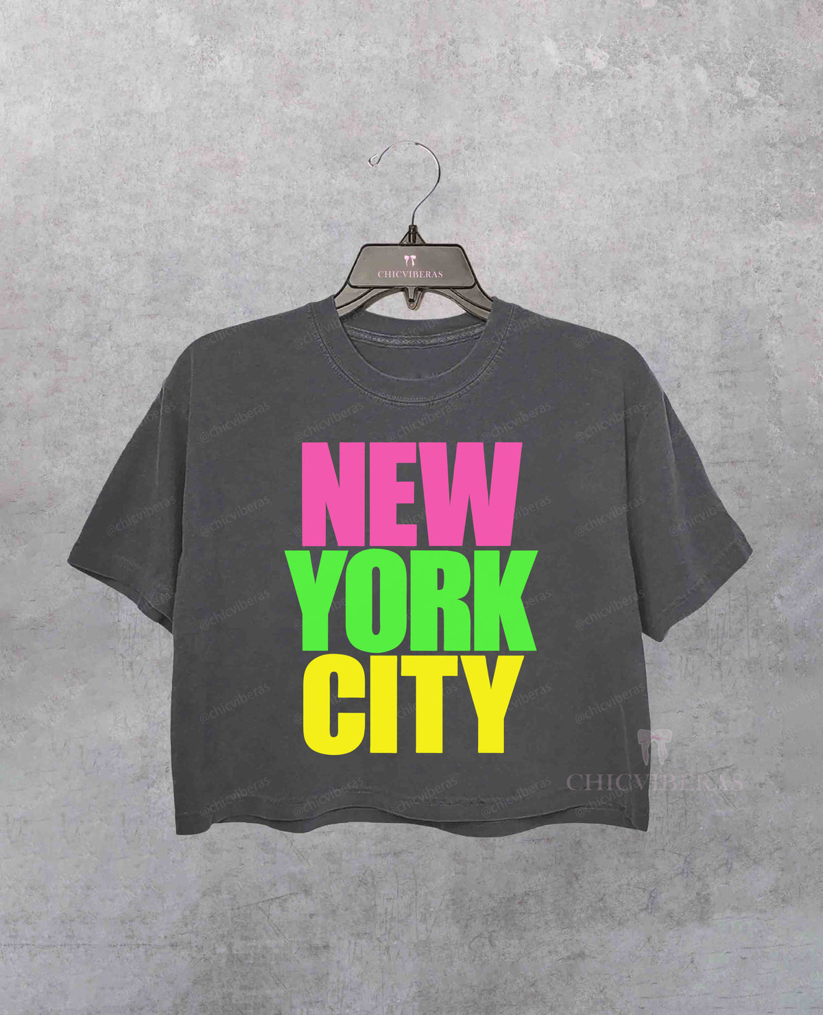 New York City Neon Crop Shirt