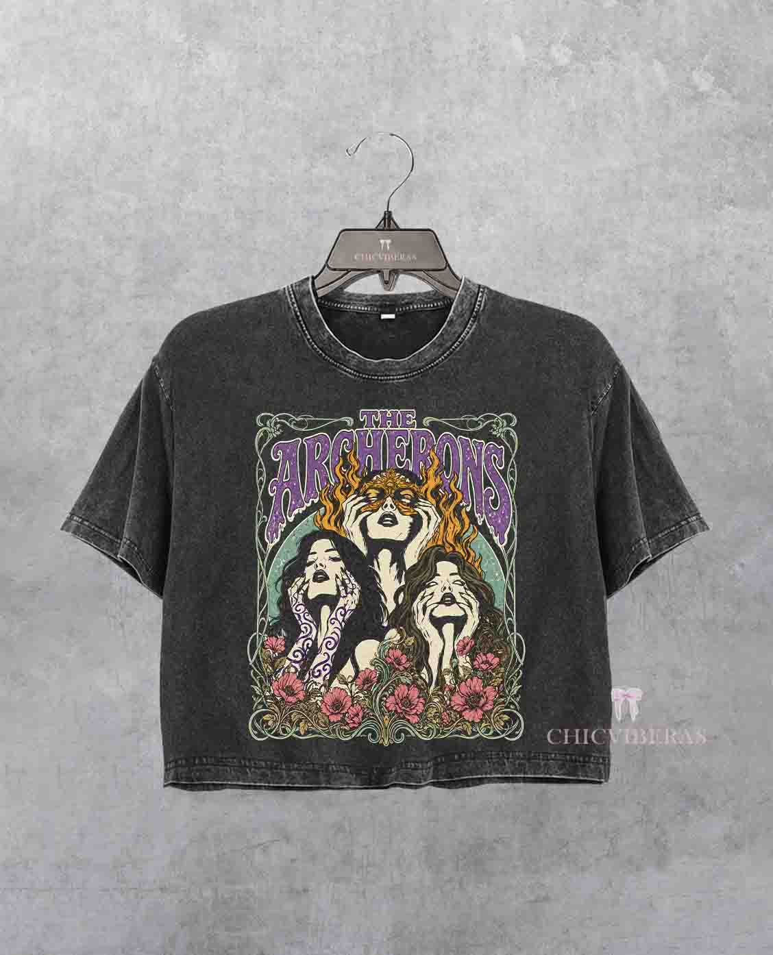 The Archerons Floral Sisters ACOTAR Crop Shirt
