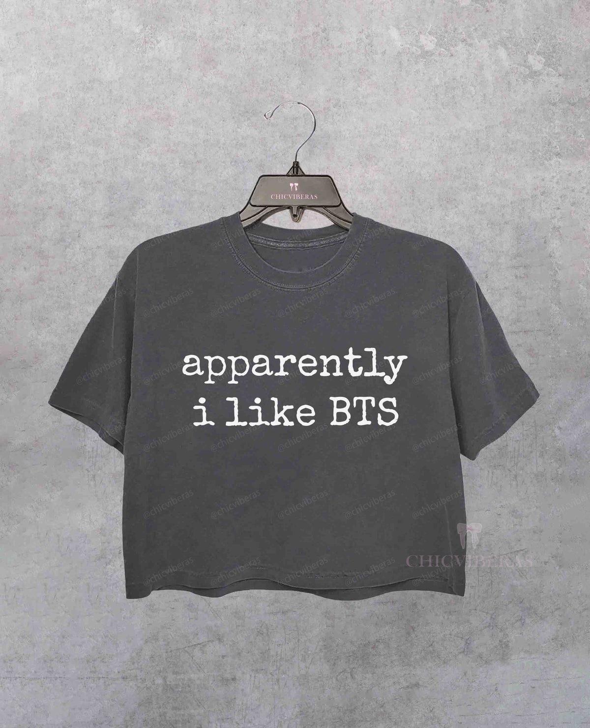 Apparently I Like BTS Crop Shirt