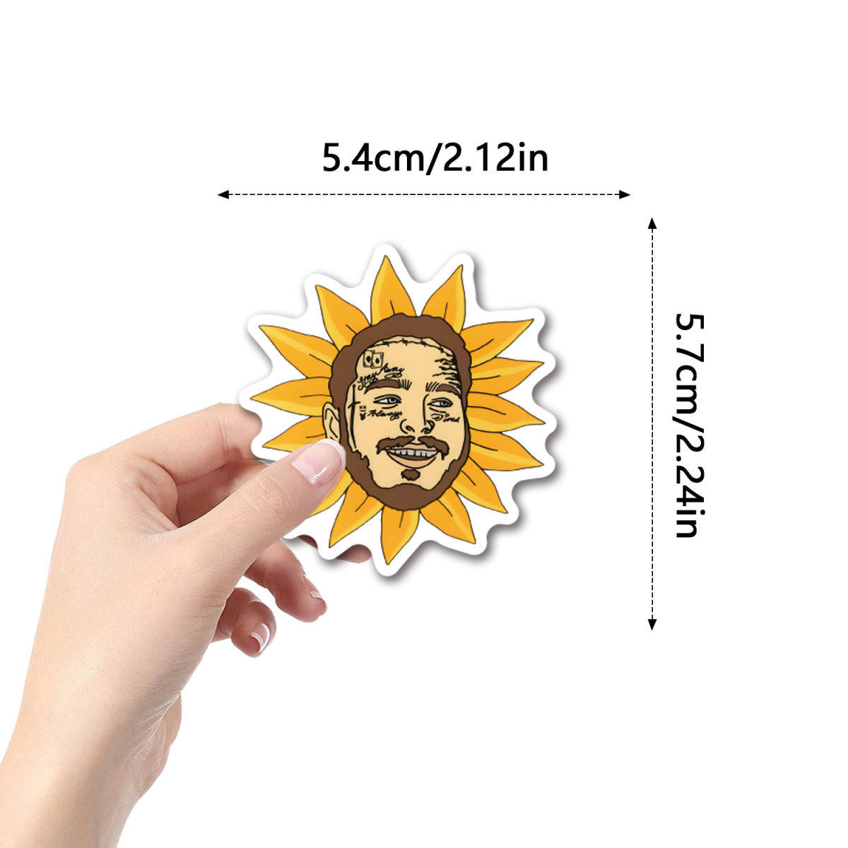 50 Pcs Post Malone Graffiti Stickers