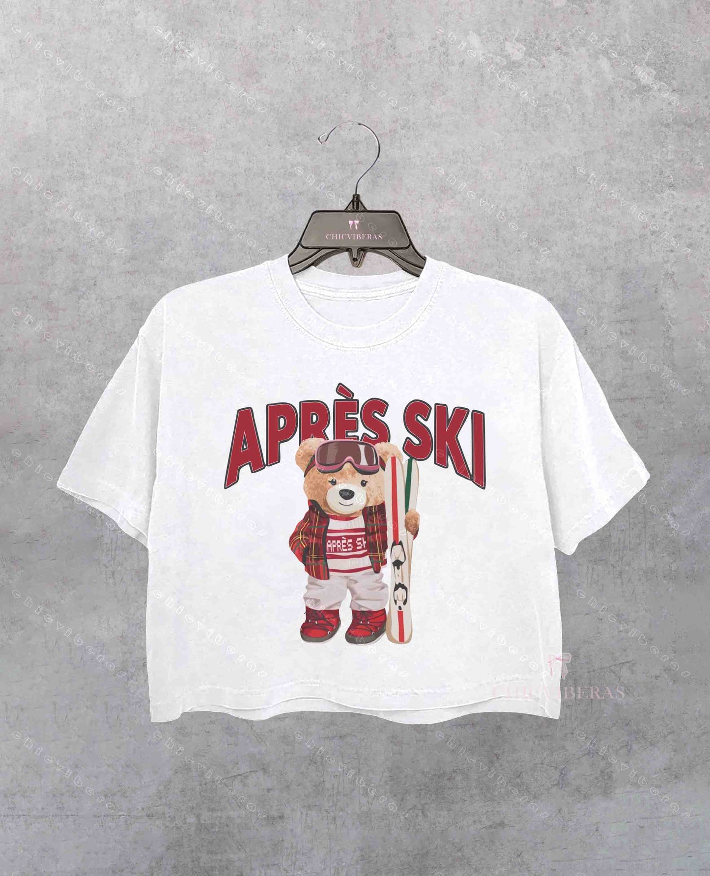 Retro Ski Sweater Crop Shirt