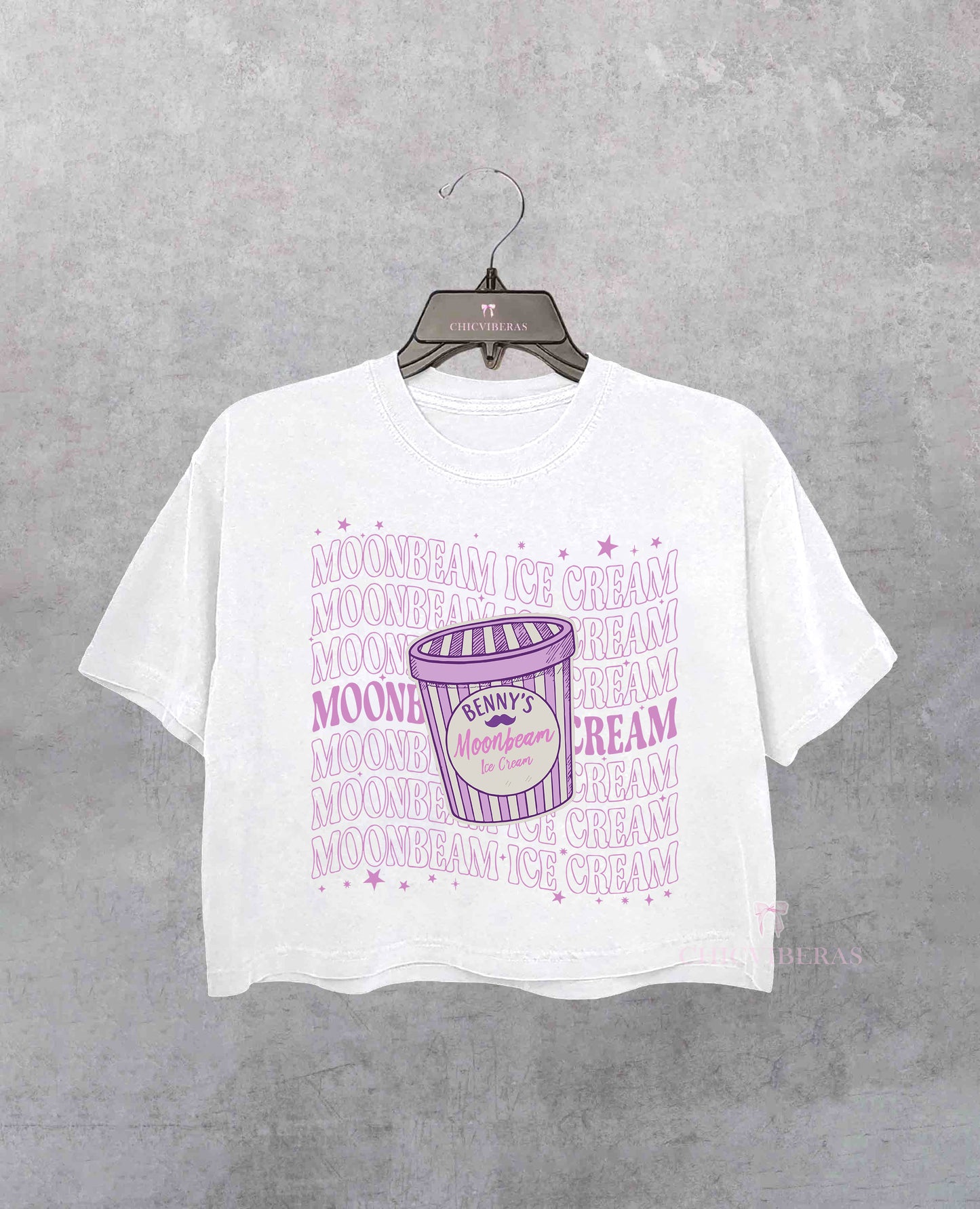 Moonbeam Ice Cream Music Crop Shirt