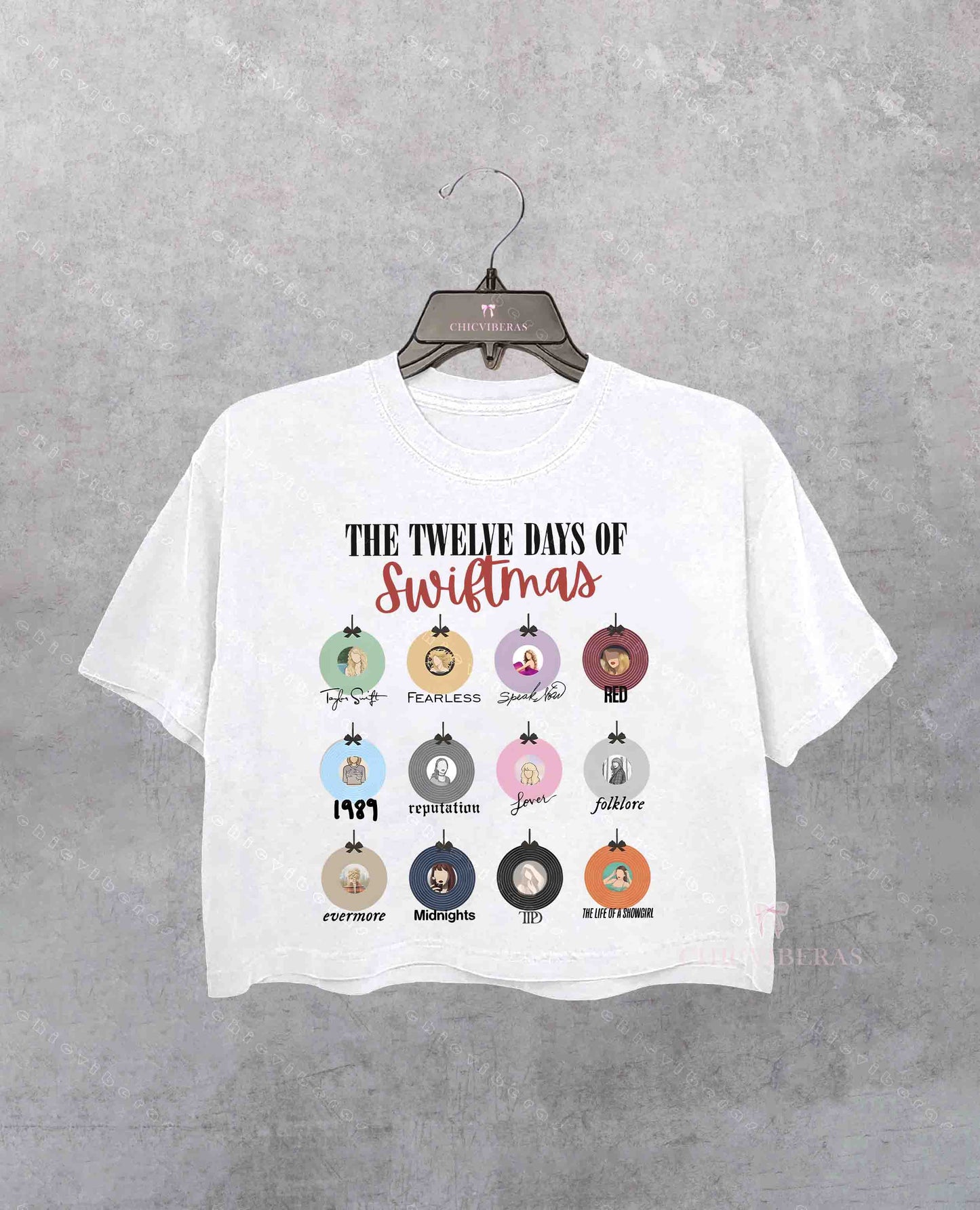 The Twelve Days Of Swiftmas Crop Shirt