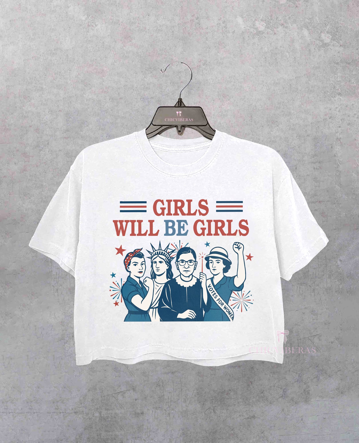 Girls Will Be Girls Independence Day Crop Shirt