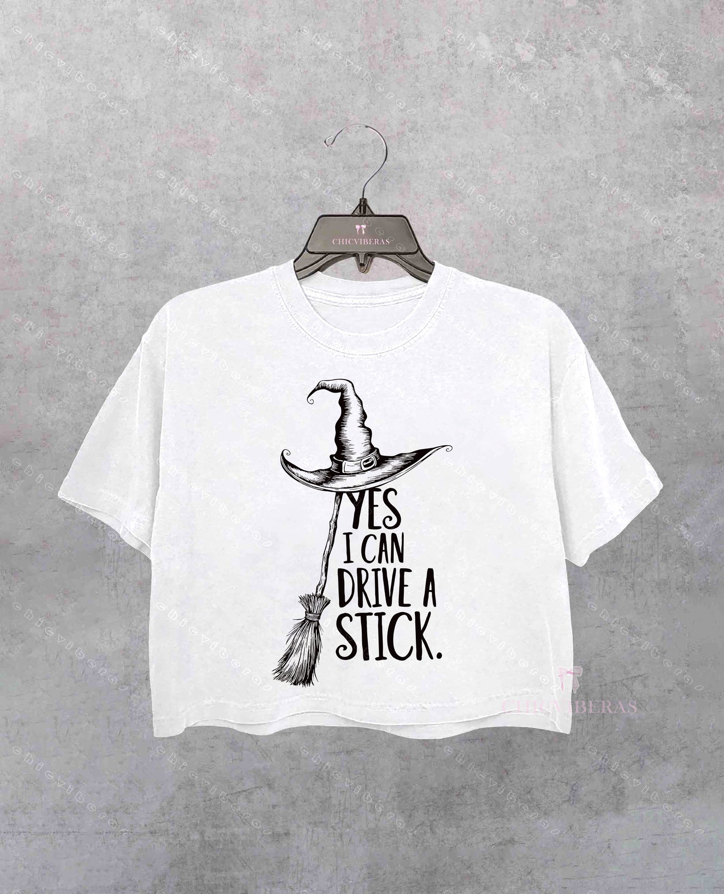 Yes I Can Drive A Stick Crop Shirt