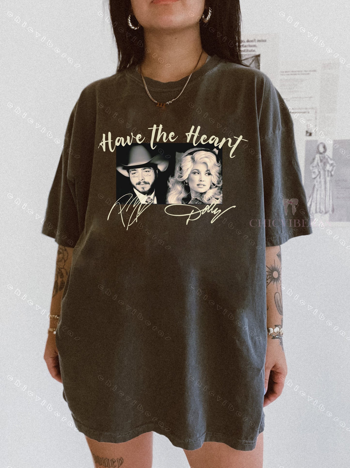 F 1 Trillion Malone Dolly Parton Concert Tee
