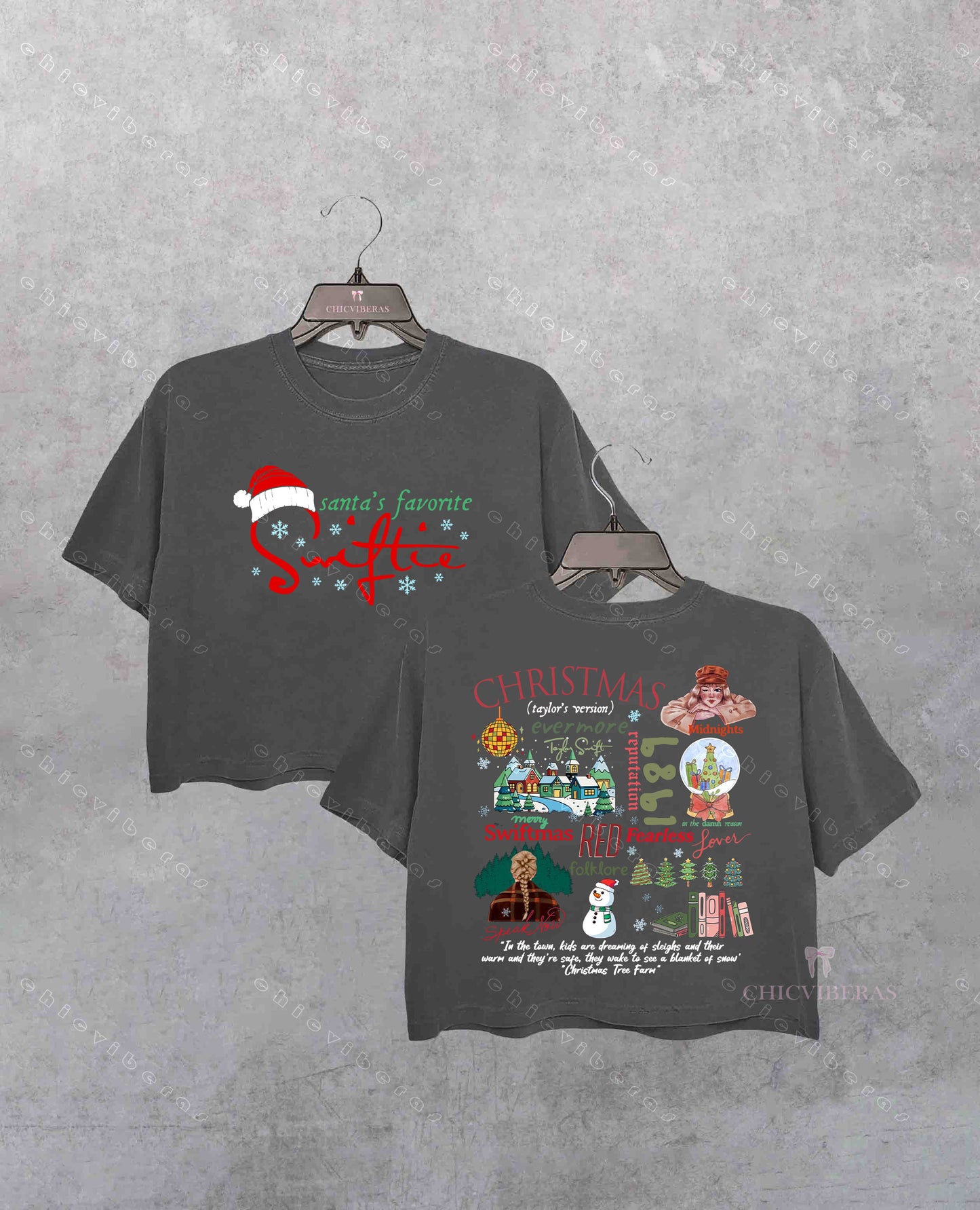 Merry Swiftmas Christmas Season Crop Shirt