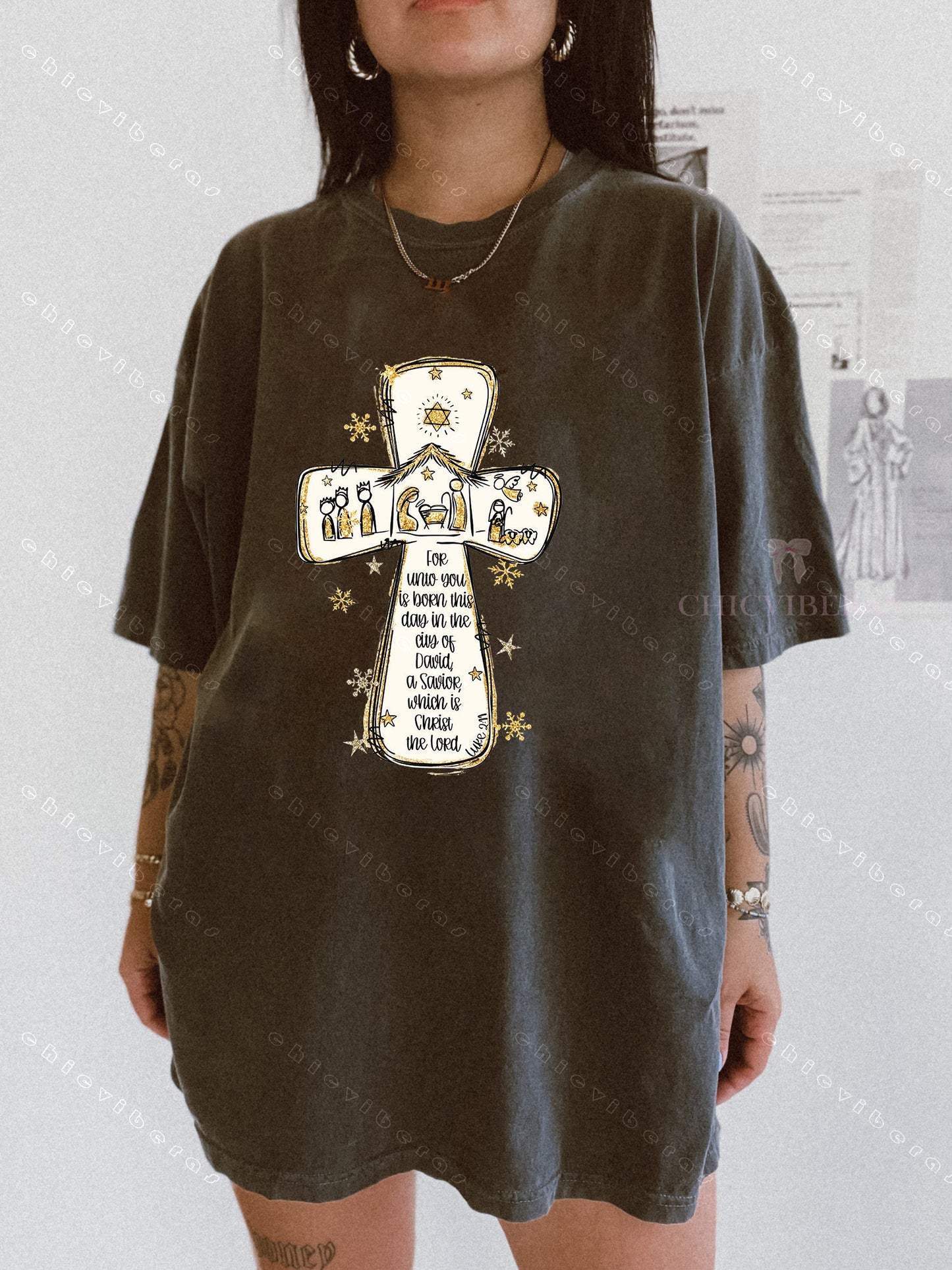 Oh Holy Night Bible Verse Tee