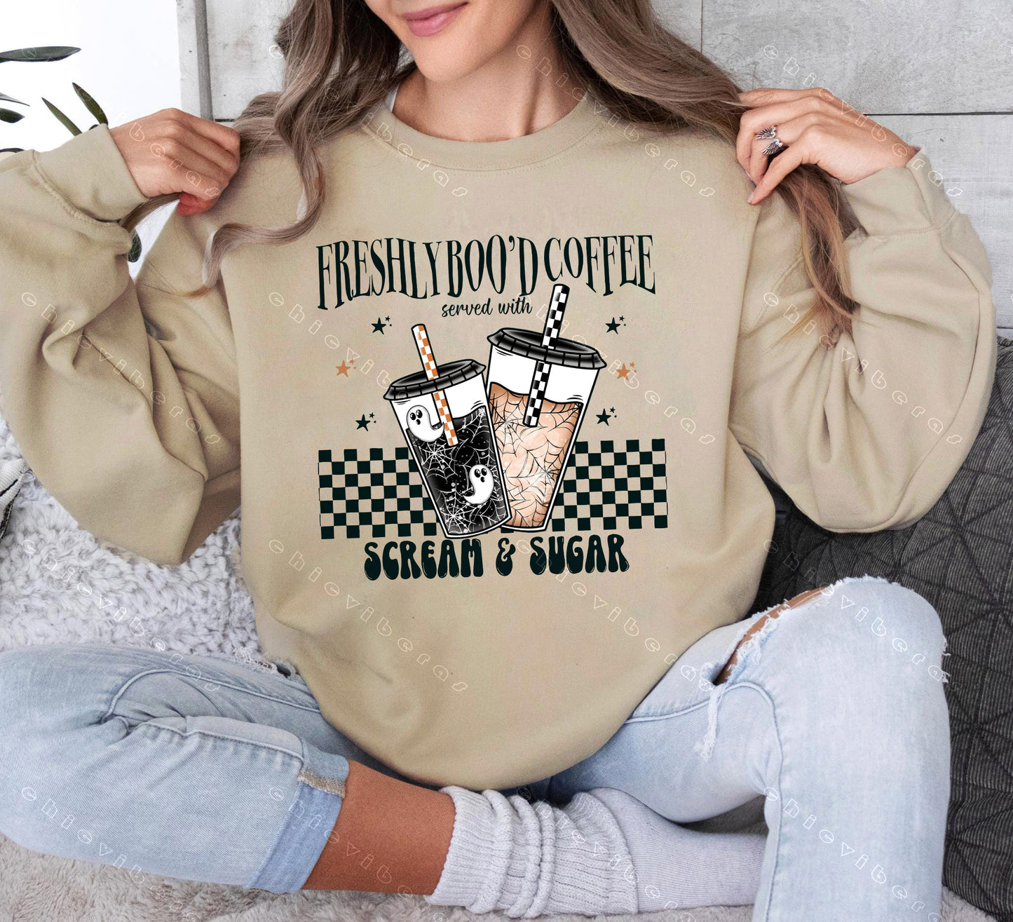 Freshly Boo’d Coffee Halloween Crewneck