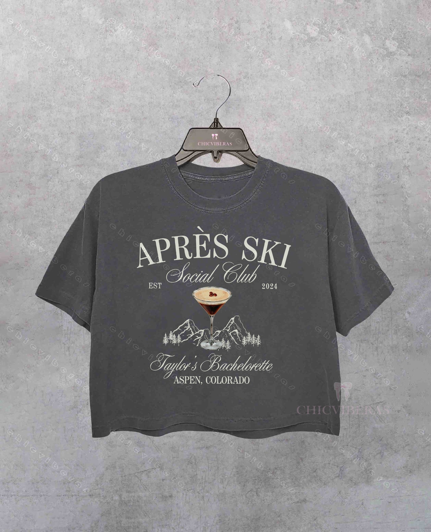Apres Ski Bachelorette Crop Shirt