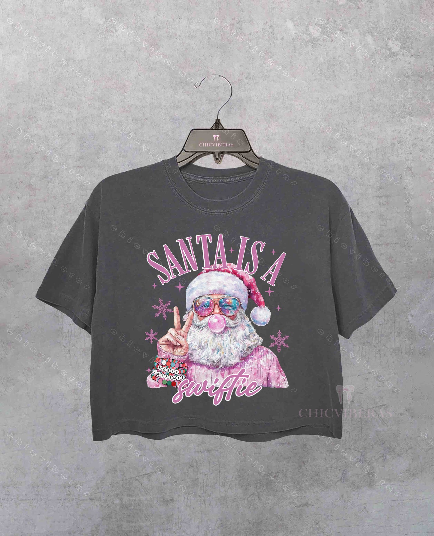 Santa Is A Swifties Christmas Crop Shirt