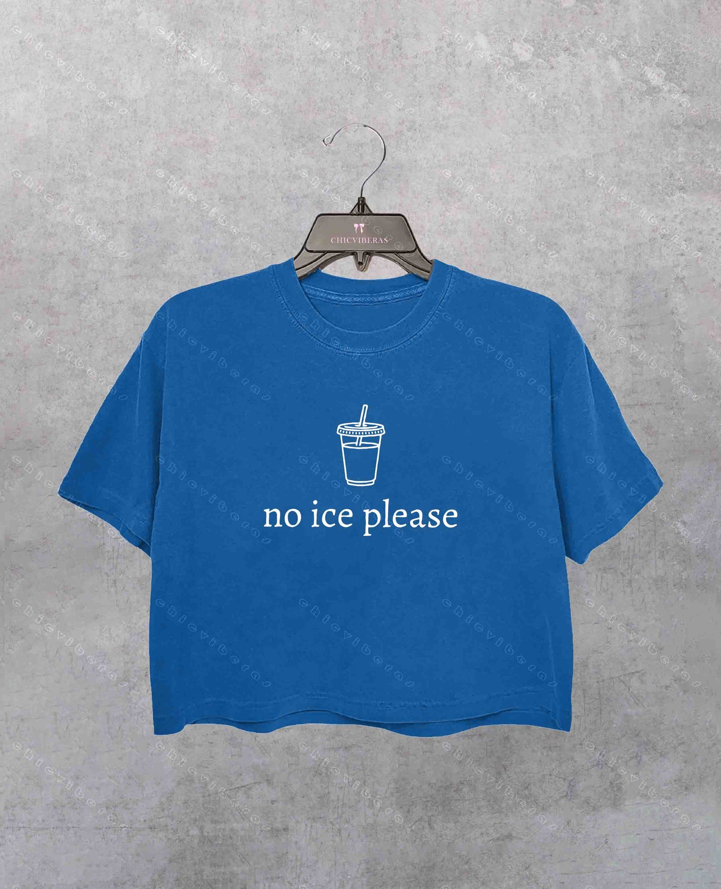 No Ice Please Crop Shirt