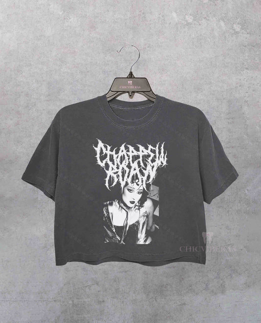 Chappell Roan Death Metal Crop Shirt