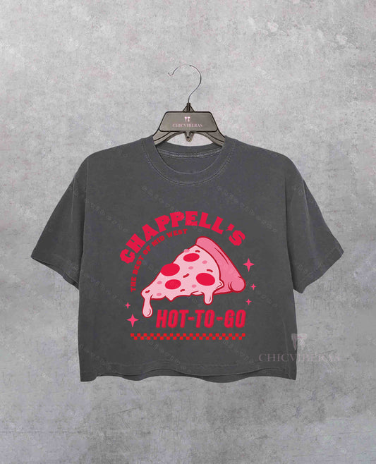 Chappell's Hot to Go Pizza Crop Shirt