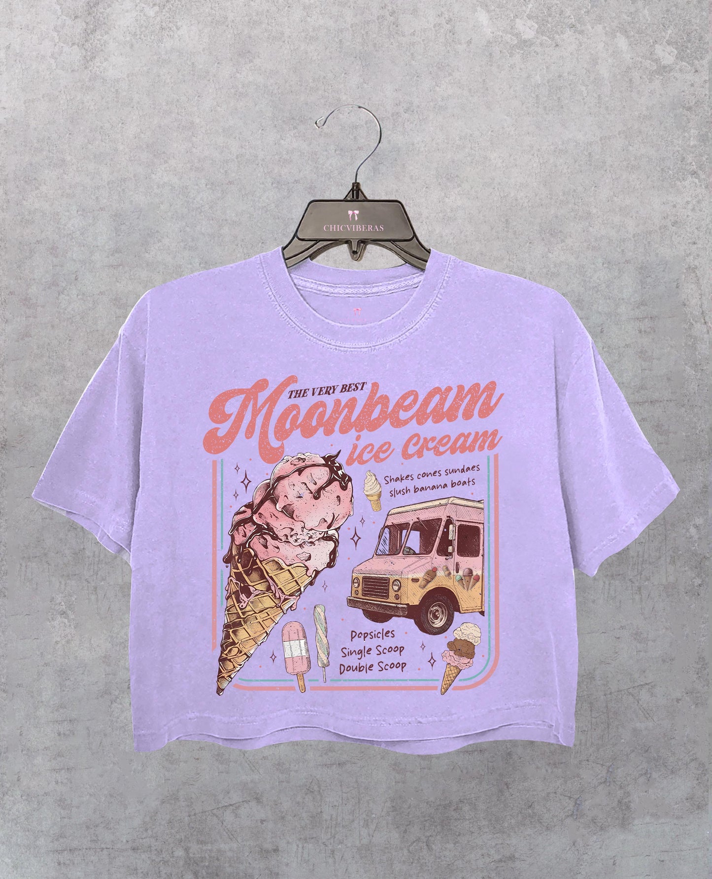 Moonbeam Ice Cream Mr Electric 2025 Concert Crop Shirt