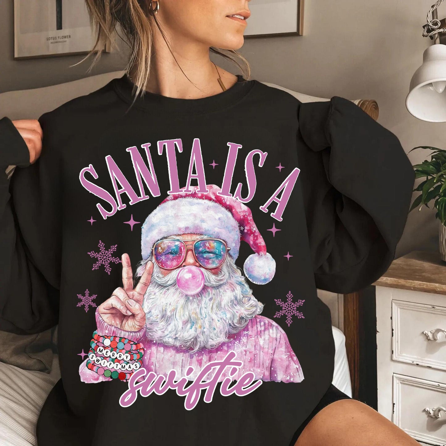 Santa Is A Swifties Christmas Crewneck