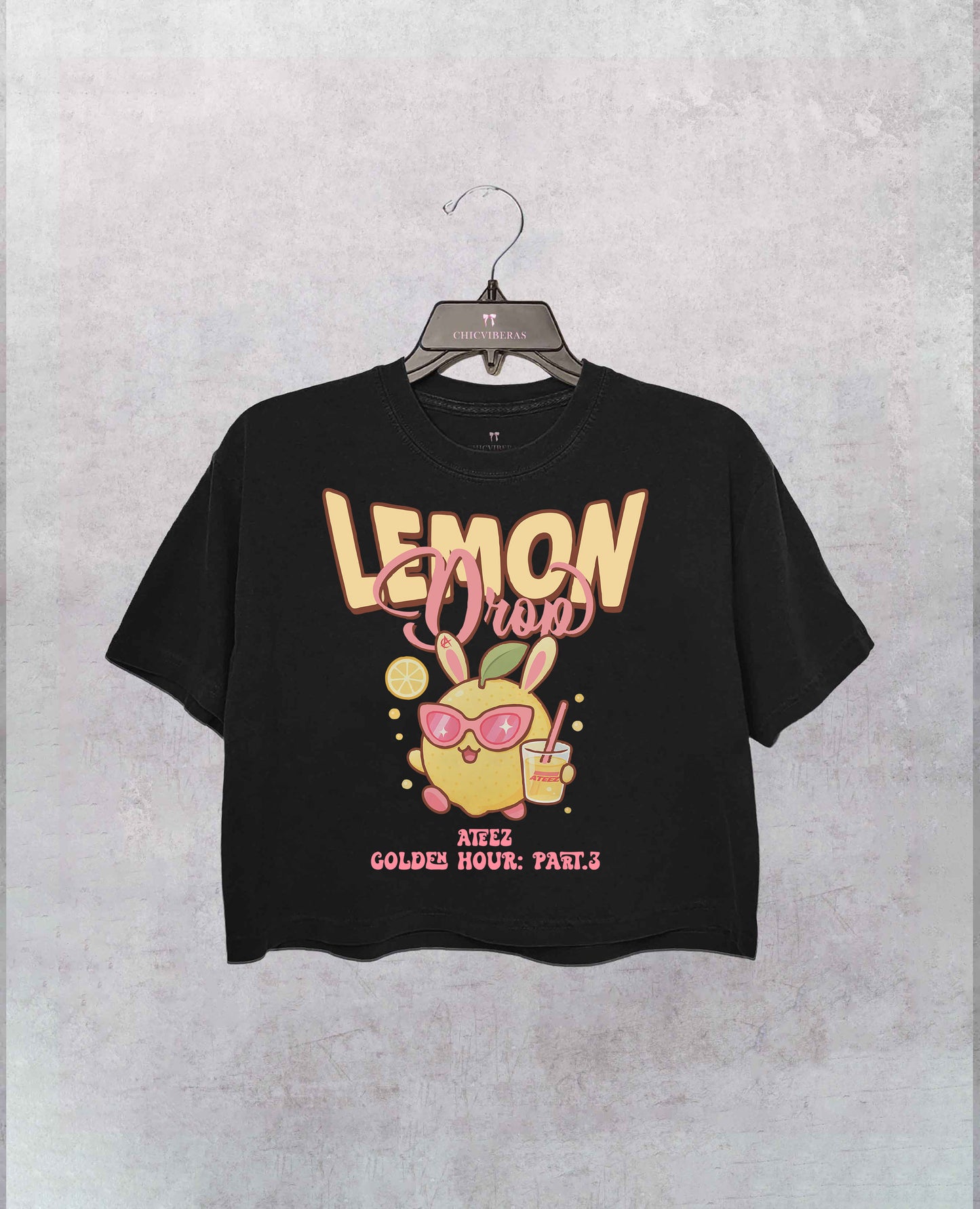 Retro Ateez Lemon Drop Crop Shirt