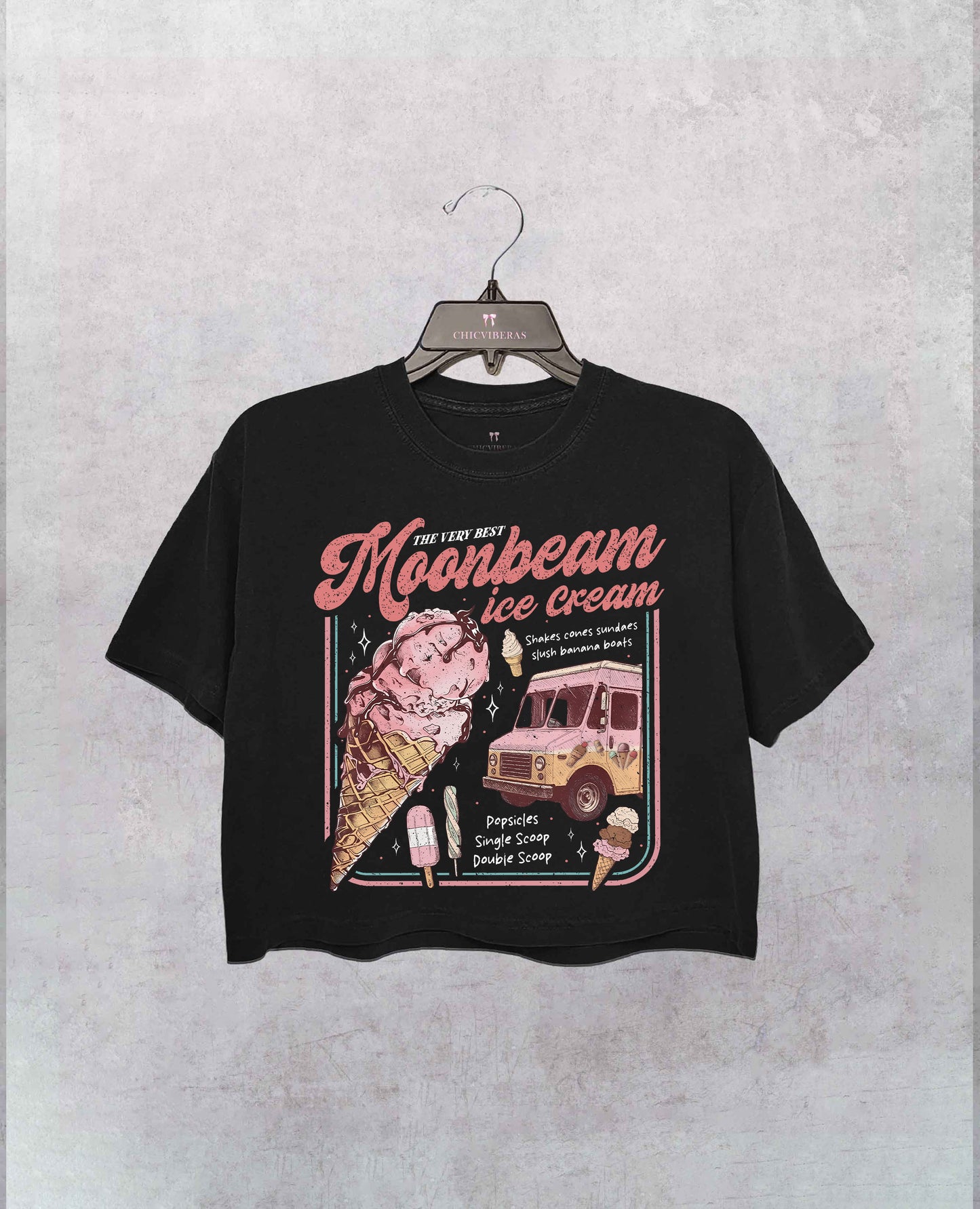 Moonbeam Ice Cream Mr Electric 2025 Concert Crop Shirt