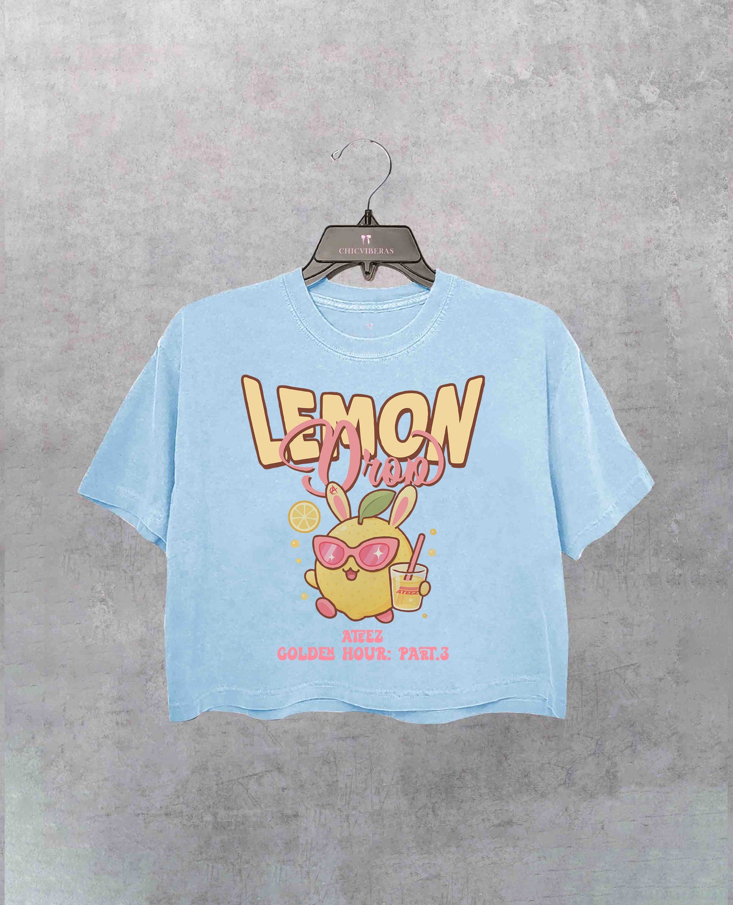 Retro Ateez Lemon Drop Crop Shirt