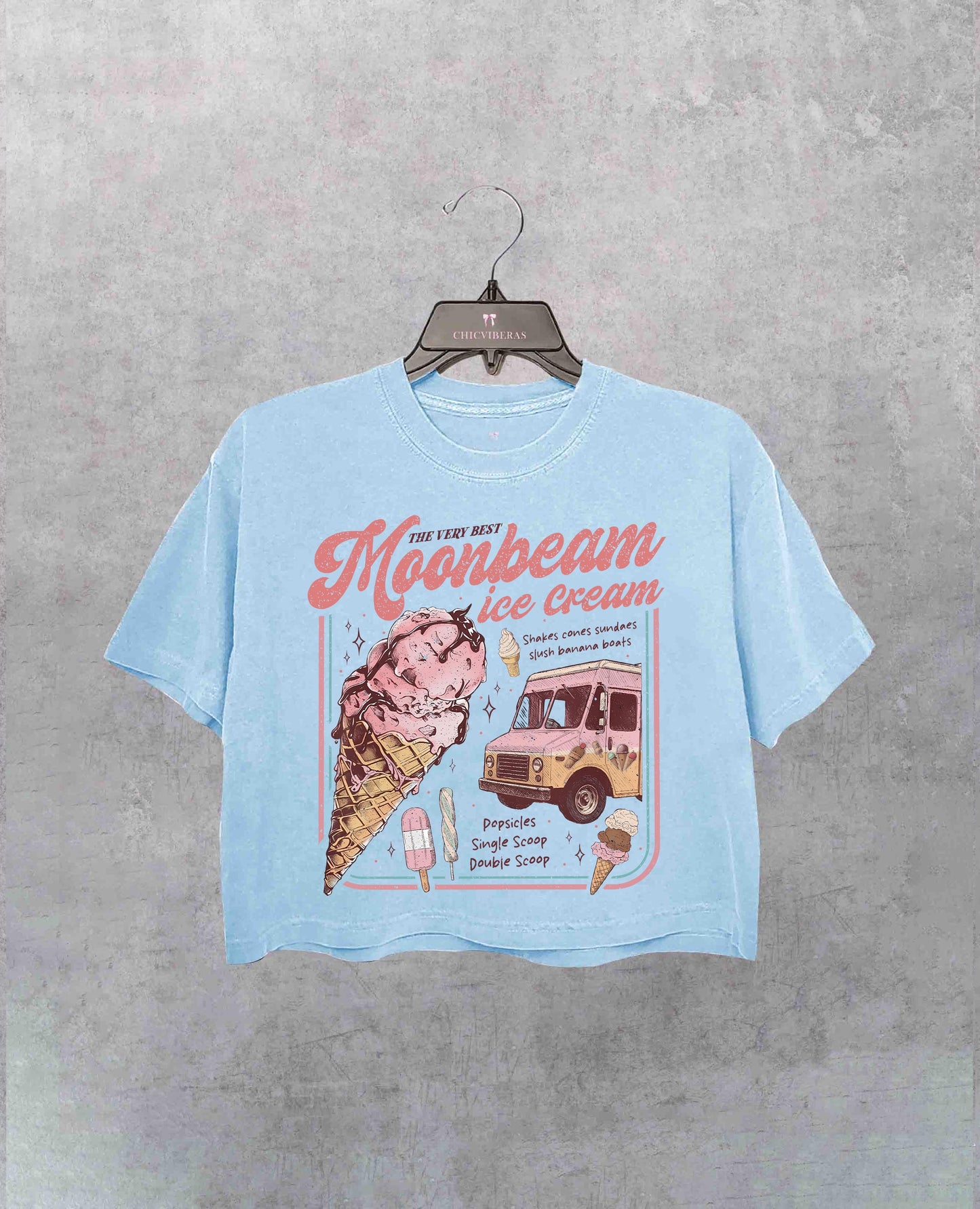 Moonbeam Ice Cream Mr Electric 2025 Concert Crop Shirt