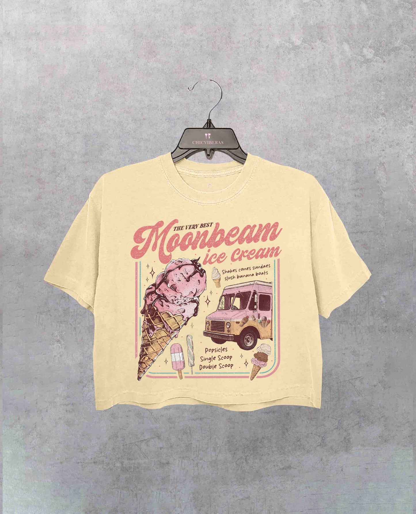 Moonbeam Ice Cream Mr Electric 2025 Concert Crop Shirt