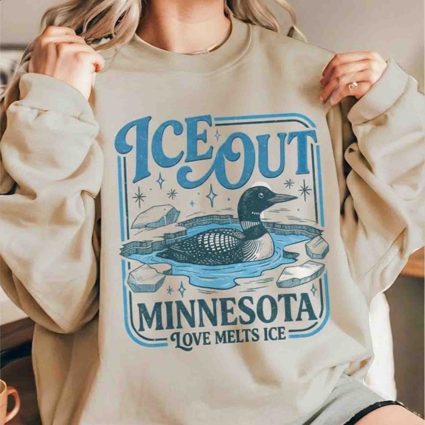 I Stand With Minnesota NO ICE Crewneck