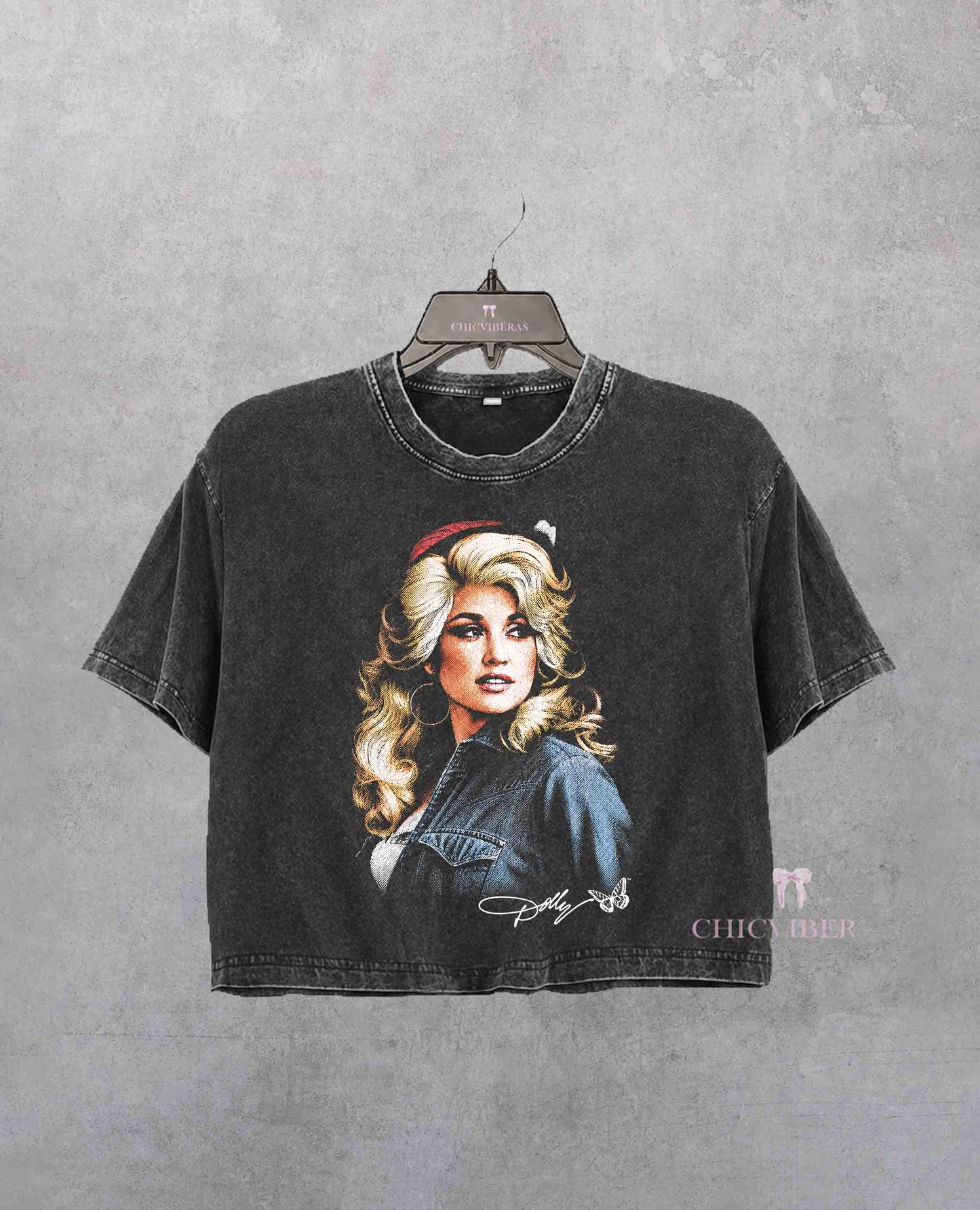 Dolly Parton Retro Country Music Memorial Crop Shirt