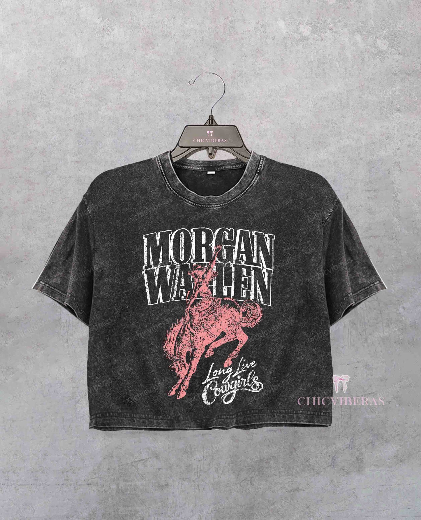 Wallen Long Live Cowgirls Crop Shirt