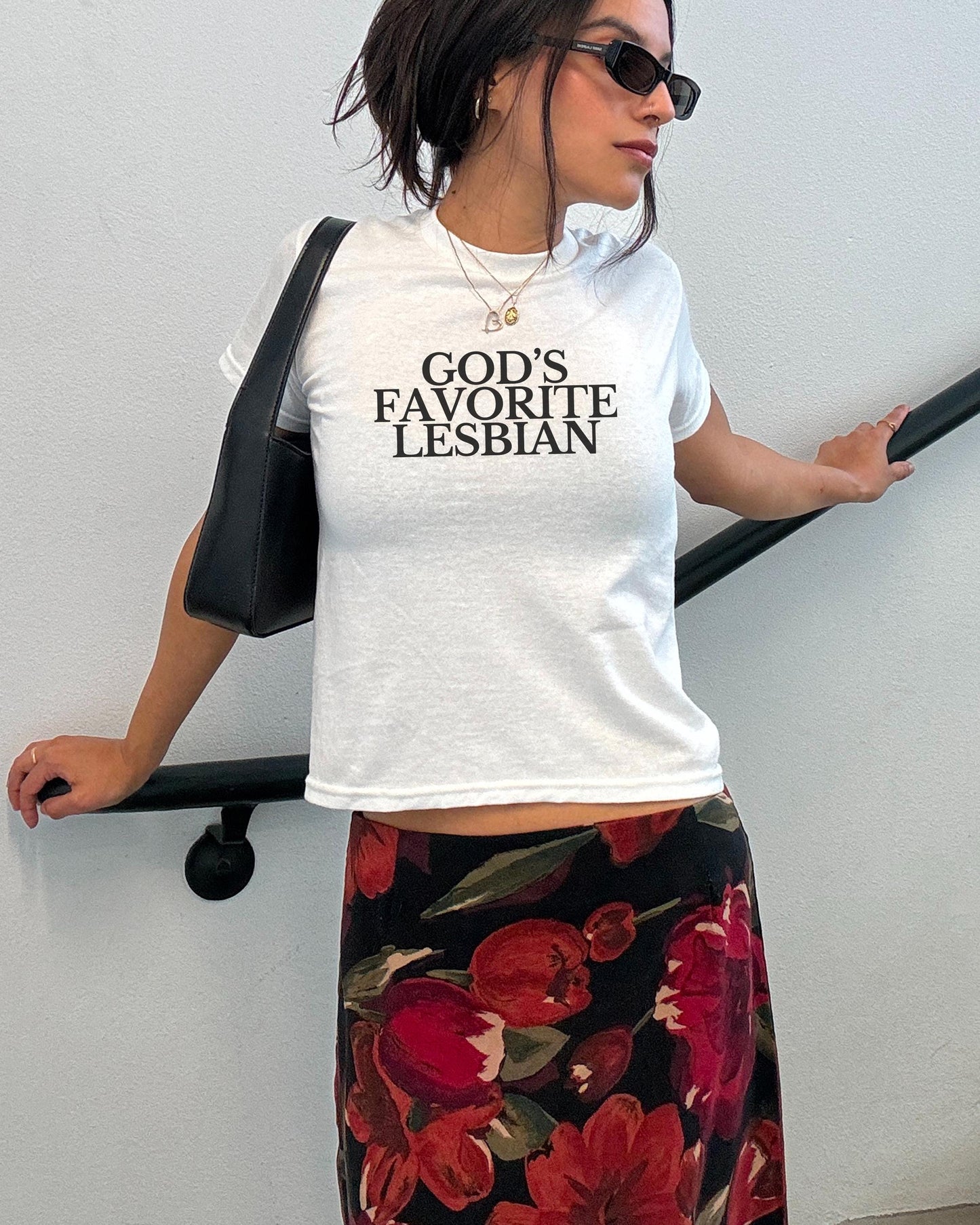 God's Favorite Bisexual y2k Baby Tee