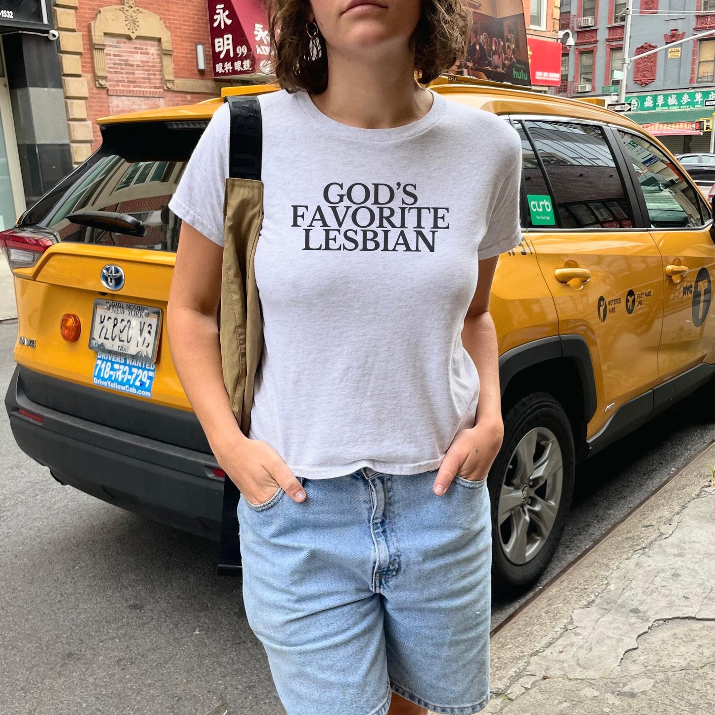 God's Favorite Bisexual y2k Baby Tee
