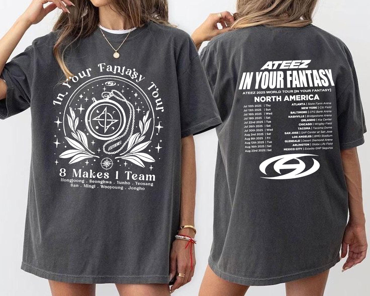 Ateez 2025 World Tour in Your Fantasy Tee
