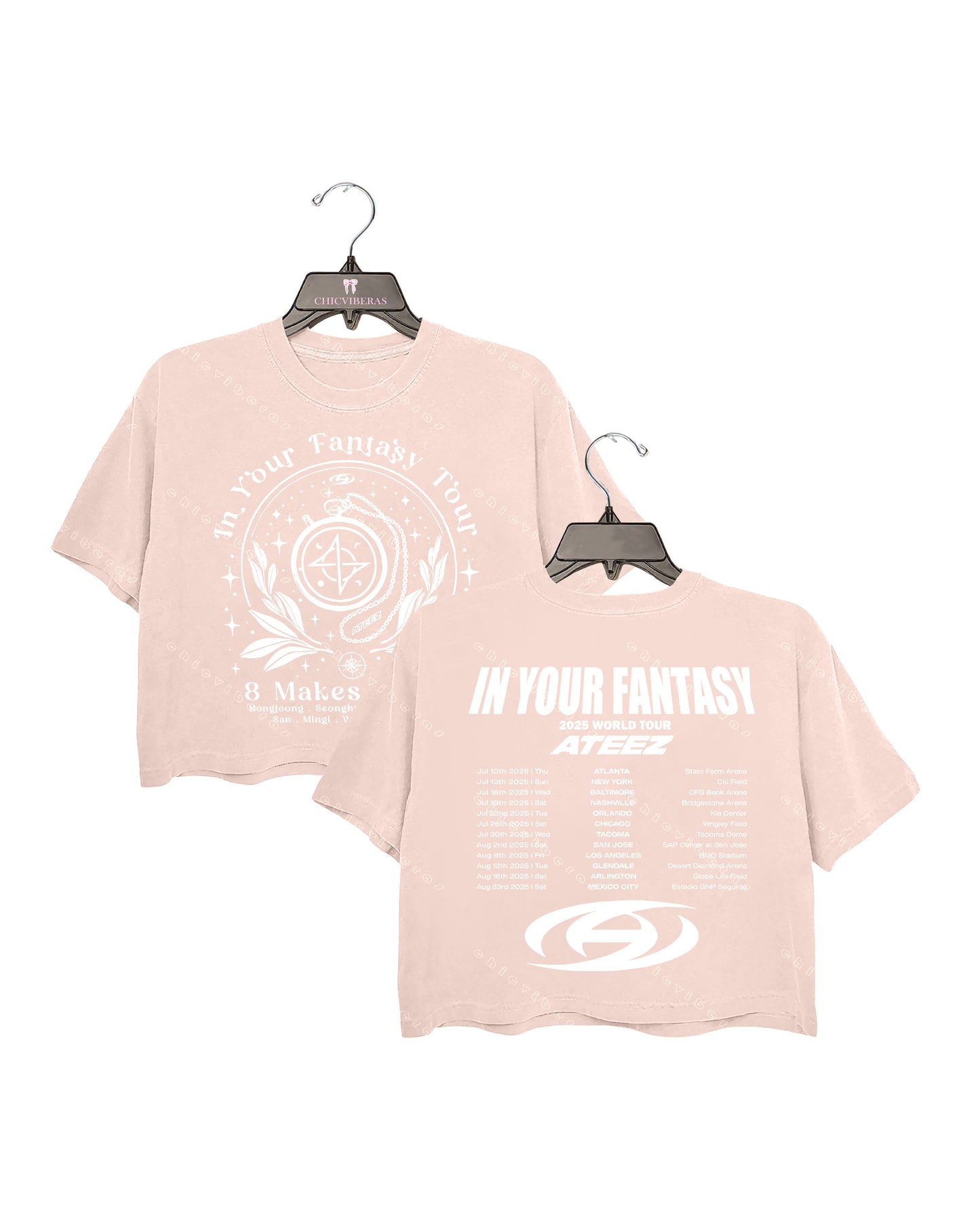 Ateez 2025 World Tour in Your Fantasy Crop Shirt